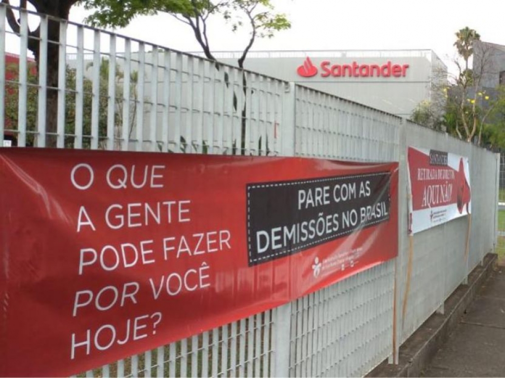 Sindicato dos Bancrios de Presidente Prudente - Sindicato volta a protestar contra demisses no Santander