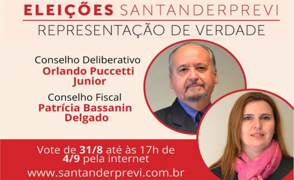 Sindicato dos Bancrios de Presidente Prudente - SantanderPrevi: Eleio comeou no dia 31