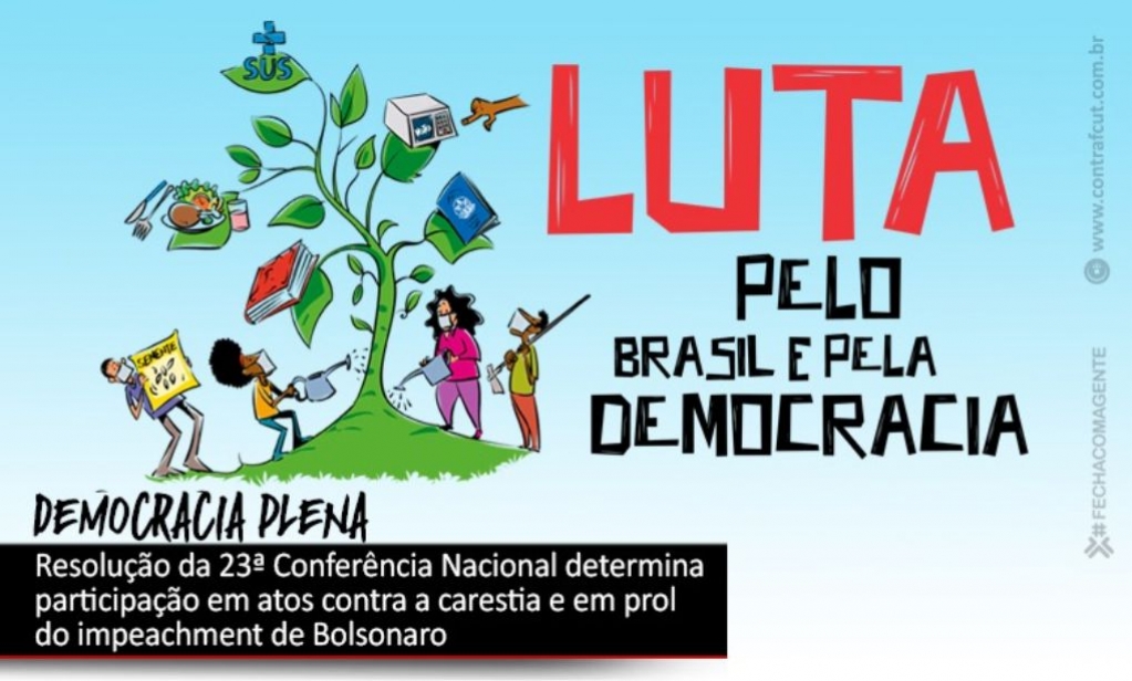 Sindicato dos Bancrios de Presidente Prudente - Bancrios devem participar de atos em defesa da democracia e dos direitos