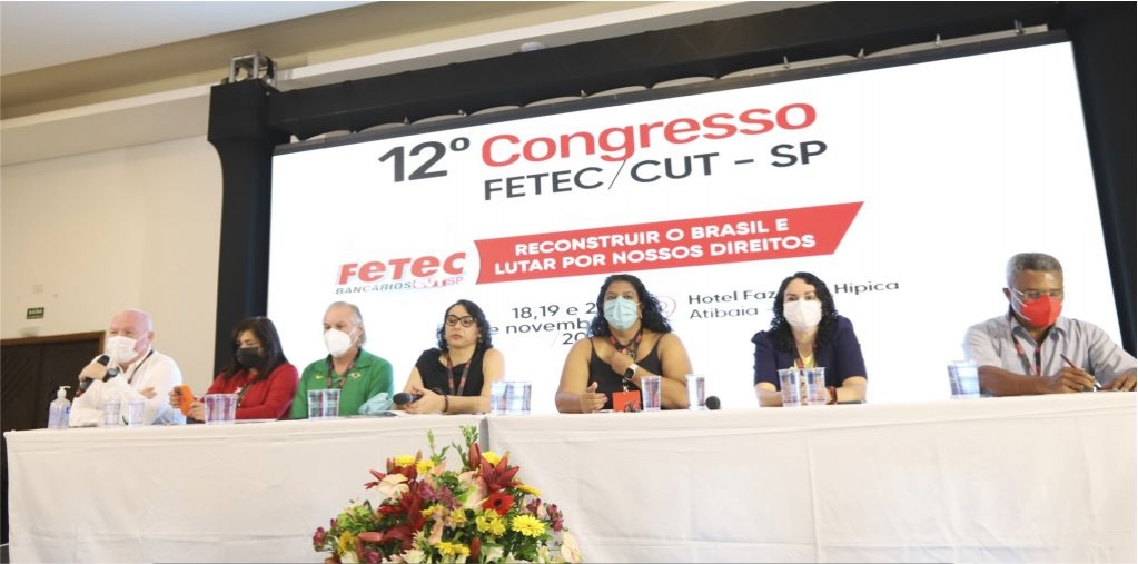 Sindicato dos Bancrios de Presidente Prudente - 12o. Congresso da FETEC-CUT/SP comea com celebrao  vitria da democracia